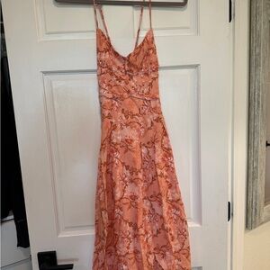Petal & Pup Pink Midi Sundress Spaghetti Strap Wedding Guest